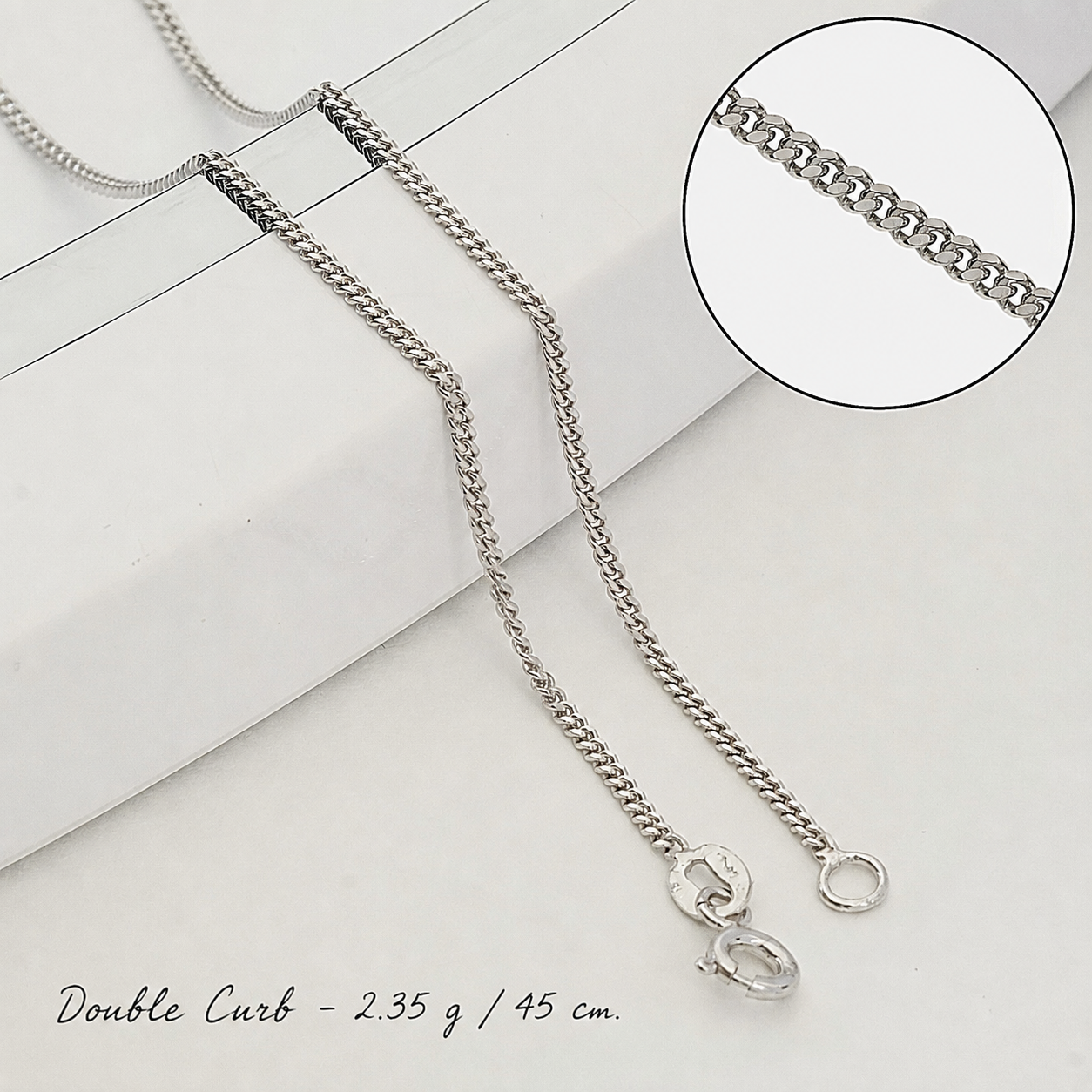 Damenkette aus 925er Silber – Halskette im Vintage-Stil