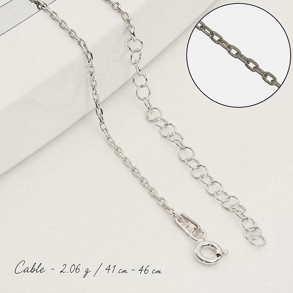 Damenkette aus 925er Silber – Halskette im Vintage-Stil