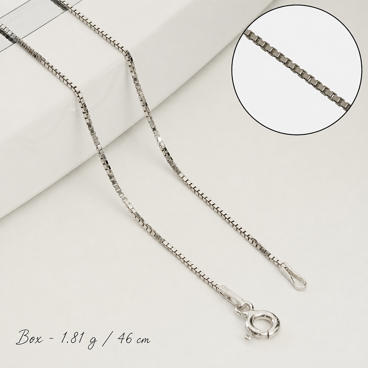 Damenkette aus 925er Silber – Halskette im Vintage-Stil
