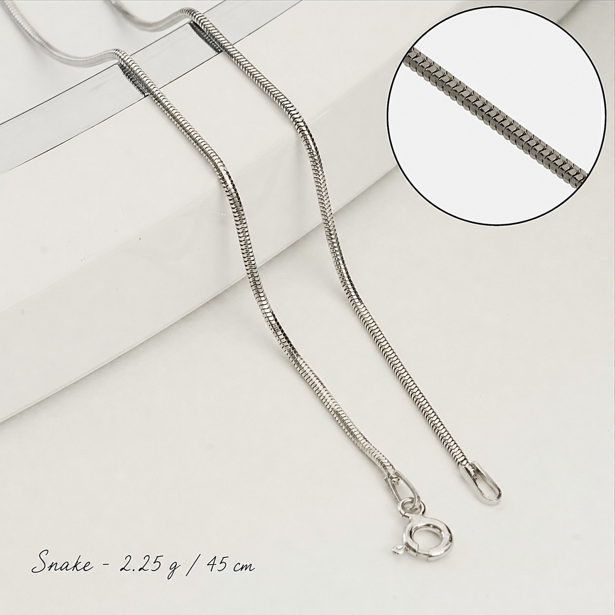 Damenkette aus 925er Silber – Halskette im Vintage-Stil