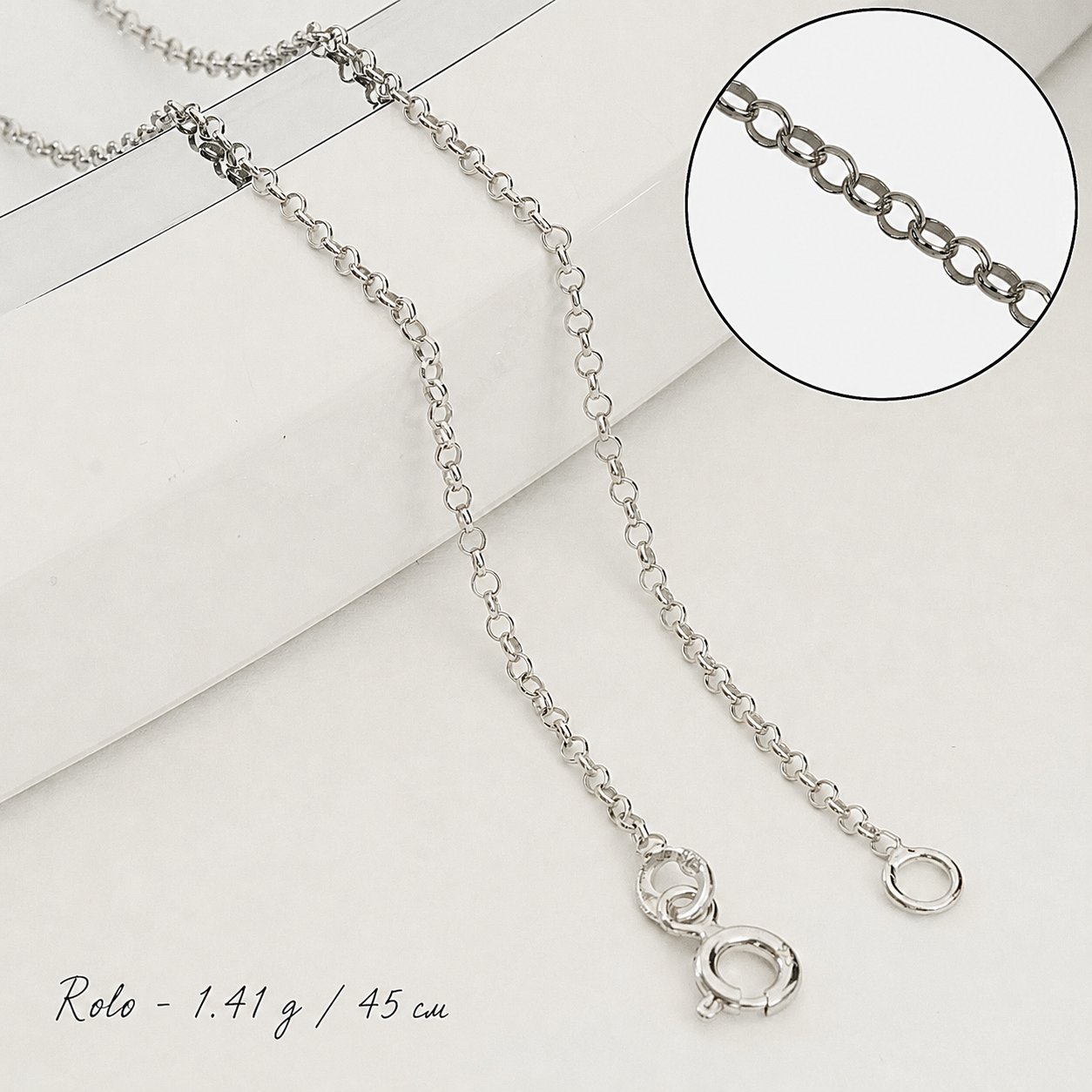 Damenkette aus 925er Silber – Halskette im Vintage-Stil