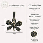 925er Silberanhänger „Kleiner Schmetterling“ – handgefertigter Boho-Talisman für Wandel und Leichtigkeit, skulpturales Schmuckstück und Geschenk für Mutter, Tochter oder Freundin | Art Diva