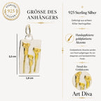 925er Silberanhänger „Drei Calla-Blüten mit goldenen Akzenten“ | Boho – Rustikal – Skulpturaler Schmuck | Handgefertigt | Art Diva