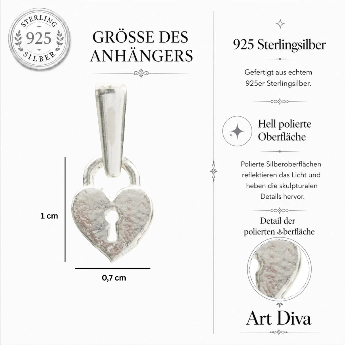 „Herzschloss“-Anhänger aus 925er Silber – Talisman für Liebe und Schutz, Skulpturenschmuck im Boho- und rustikalen Stil | Art Diva