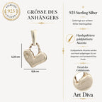 Kleines Herz – Anhänger aus 925er Silber | Talisman für Liebe & Verbundenheit | Art Diva
