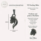 „Katze“ – oxidierter Anhänger aus 925er Silber, Talisman für Intuition, Anmut und Schutz, Schmuckstück im Boho- und rustikalen Stil für Katzenliebhaber | Art Diva