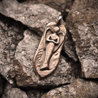 „Schutzengel“-Anhänger aus 925er Silber – skulpturaler Talisman für Schutz und innere Stärke, oxidierter Schmuck im Boho- und rustikalen Stil | Art Diva