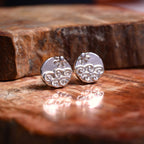 „Meeresbrise“-Ohrringe mit Sonne und Wellen aus 925er Silber – hochglanzpolierter Schmuck im Boho-Stil | Art Diva