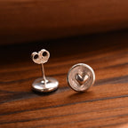 Herz-Mini-Ohrstecker aus 925er Silber – kleine Boho-Ohrringe als Symbol der Liebe | Art Diva
