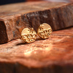 „Meeresbrise“-Ohrringe mit Sonne und Wellen aus vergoldetem 925er Silber – Schmuck im Boho-Stil | Art Diva