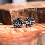 „Morgenbrise am Meer“-Ohrringe mit Sonne und Wellen aus 925er Silber – teilweise oxidiert im Boho-Stil | Art Diva