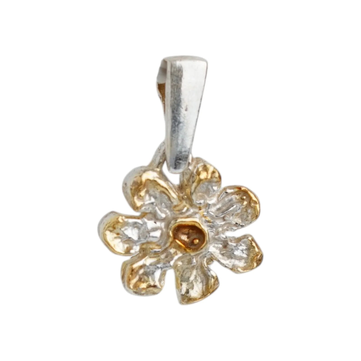 925er Silberanhänger „Blume“ – handgefertigter Boho-Talisman für Harmonie, skulpturales Schmuckstück und Geschenk für Mutter, Tochter oder Freundin | Art Diva