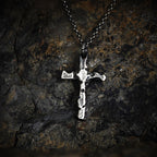 Stilvoller Herren-Kreuzanhänger aus 925er Silber – Symbol für Stärke und Charakter, handgefertigtes Geschenk für den Partner oder Ehemann | Art Diva