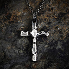 Stilvoller Herren-Kreuzanhänger aus 925er Silber – Symbol für Stärke und Charakter, handgefertigtes Geschenk für den Partner oder Ehemann | Art Diva
