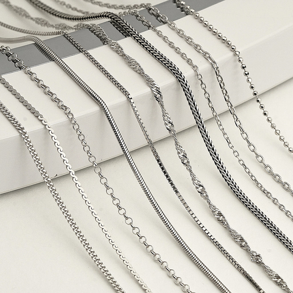 Damenkette aus 925er Silber – Halskette im Vintage-Stil