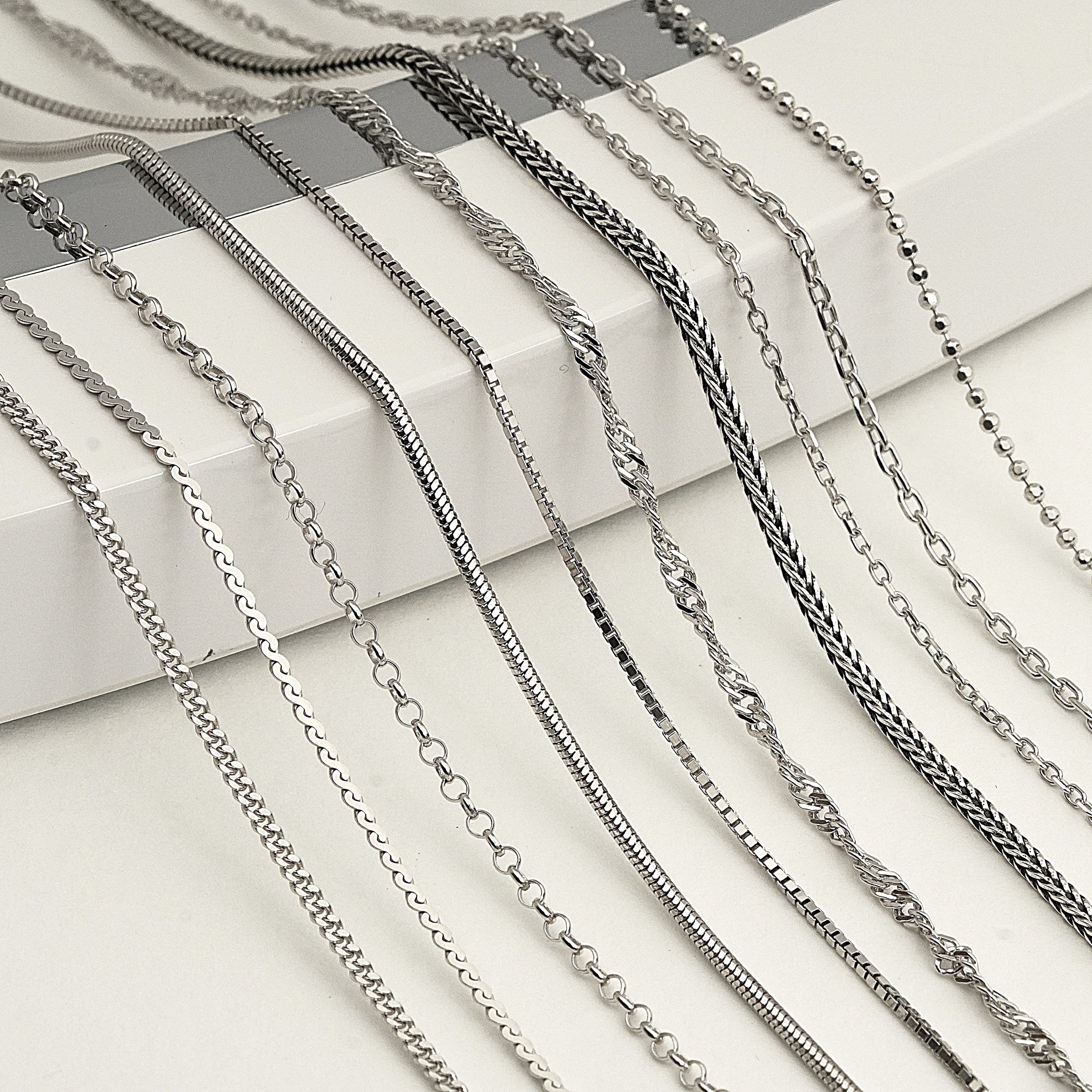 Damenkette aus 925er Silber – Halskette im Vintage-Stil