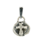 925er Silberanhänger mit Reliefkreuz – handgefertigter Boho-Talisman für Glauben und spirituelle Kraft, skulpturales Schmuckstück und Geschenk für Mutter, Tochter oder Freundin | Art Diva