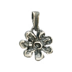 925er Silberanhänger „Blume“ – handgefertigter Boho-Talisman für Harmonie, skulpturales Schmuckstück und Geschenk für Mutter, Tochter oder Freundin | Art Diva
