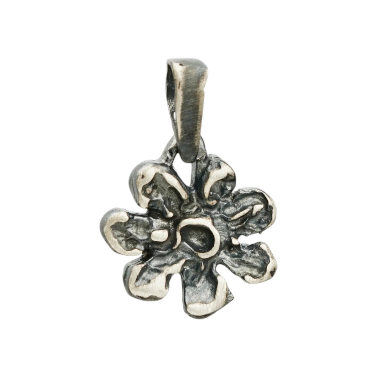 925er Silberanhänger „Blume“ – handgefertigter Boho-Talisman für Harmonie, skulpturales Schmuckstück und Geschenk für Mutter, Tochter oder Freundin | Art Diva