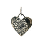 Herz mit Sonnenblume – Anhänger aus 925er Silber | Symbol für Liebe und Zärtlichkeit | Art Diva