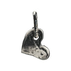 Herz-Anhänger aus 925er Silber – Talisman für Liebe, handgefertigter Skulpturenschmuck im Boho-Stil mit rustikaler Optik | Art Diva