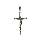„Kreuz des Glaubens“ – Kruzifix aus 925er Silber mit kunstvoll gestalteter Christusfigur, handgefertigtes Symbol für Stärke und Spiritualität im Vintage-, Boho- und rustikalen Stil | Art Diva