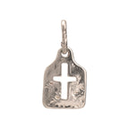 Kleiner Kreuz-Anhänger für Herren aus 925er Silber – minimalistisches, künstlerisches Design | Art Diva