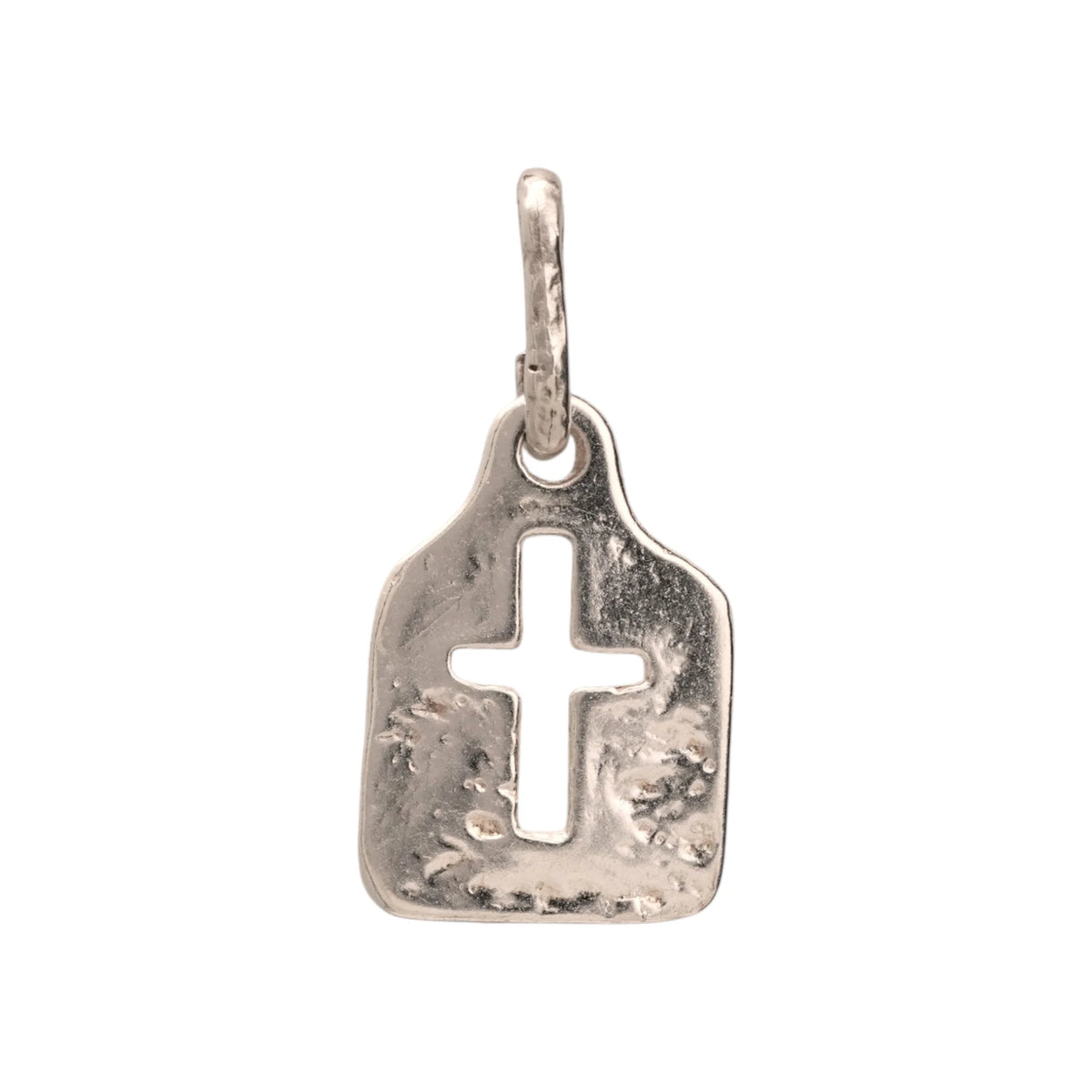 Kleiner Kreuz-Anhänger für Herren aus 925er Silber – minimalistisches, künstlerisches Design | Art Diva