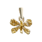 925er Silberanhänger „Kleiner Schmetterling“ mit goldenen Akzenten – Talisman für Wandel und Leichtigkeit, handgefertigt im Boho- und rustikalen Stil | Art Diva