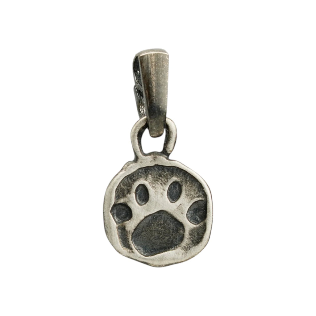 925er Silberanhänger „Pfote“ – handgefertigter Boho-Talisman für Tierliebe, skulpturales Schmuckstück und Geschenk für Hunde- oder Katzenliebhaber | Art Diva