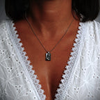 „Fuchs“ – oxidierter, handgefertigter Anhänger aus 925er Silber, Skulpturenschmuck im Boho- und rustikalen Stil | Art Diva