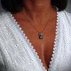 „Fuchs“ – oxidierter, handgefertigter Anhänger aus 925er Silber, Skulpturenschmuck im Boho- und rustikalen Stil | Art Diva