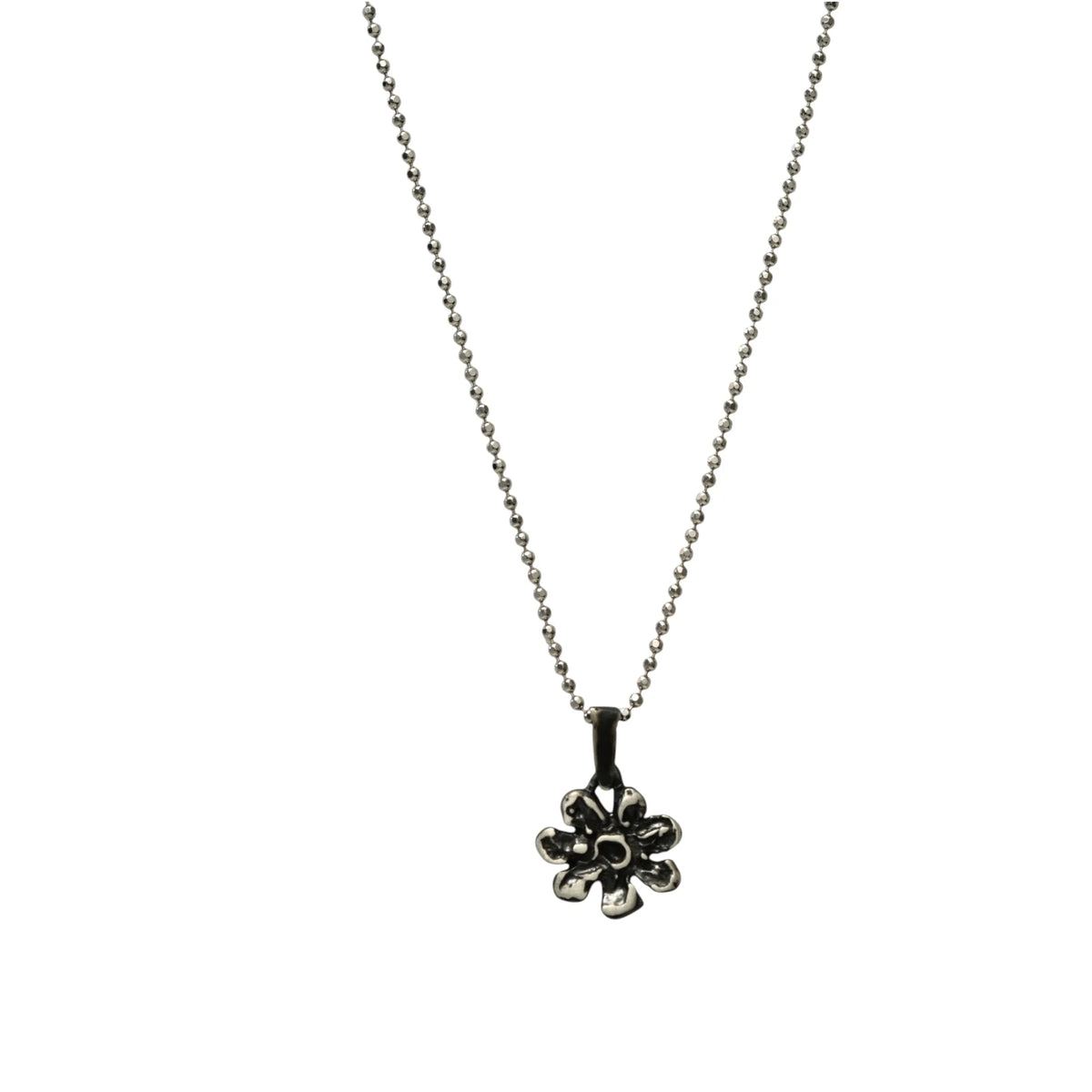 925er Silberanhänger „Blume“ – handgefertigter Boho-Talisman für Harmonie, skulpturales Schmuckstück und Geschenk für Mutter, Tochter oder Freundin | Art Diva