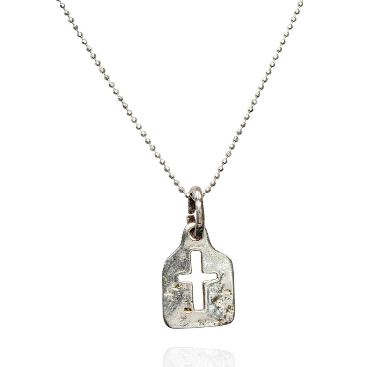 Kleiner Kreuz-Anhänger für Herren aus 925er Silber – minimalistisches, künstlerisches Design | Art Diva