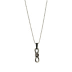 Schmuck aus 925er Silber – Knoten der unendlichen Liebe, handgefertigter Anhänger mit Ewigkeitssymbol für Armband oder Halskette, rustikaler Skulpturenschmuck | Art Diva