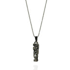 „Puls“ – handgefertigter Anhänger aus 925er Silber, künstlerischer Skulpturenschmuck für Kraft und Rhythmus im Boho- und rustikalen Stil | Art Diva