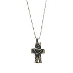 925er Silberanhänger „Kreuz mit Herz“ – handgefertigter Boho-Talisman für Glaube und Liebe, skulpturales Schmuckstück und Geschenk für Mutter, Tochter oder Freundin | Art Diva