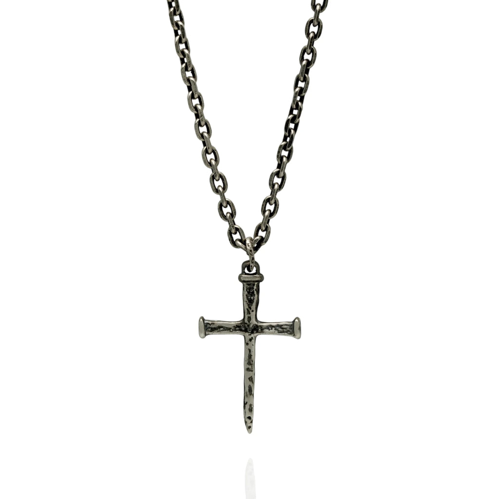 Kreuz-Anhänger für Herren aus 925er Silber – Symbol des Glaubens, handgefertigt im Boho- und rustikalen Stil | Art Diva