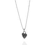 Herz-Anhänger mit Pfote aus 925er Silber – Talisman für Tierliebe, Schmuckstück im Boho- und rustikalen Stil, ideales Geschenk für Mutter, Tochter oder Freundin | Art Diva