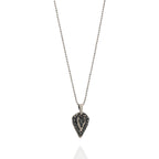 „Herz der Zuneigung“ – handgefertigter Anhänger aus 925er Silber, Talisman für Liebe und Zärtlichkeit, Skulpturenschmuck im Boho- und rustikalen Stil | Art Diva