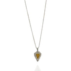 „Herz der Zuneigung“ – handgefertigter Anhänger aus 925er Silber, Talisman für Liebe und Zärtlichkeit, Skulpturenschmuck im Boho- und rustikalen Stil | Art Diva