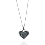 Herz mit Sonnenblume – Anhänger aus 925er Silber | Symbol für Liebe und Zärtlichkeit | Art Diva