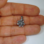 925er Silberanhänger „Blume“ – handgefertigter Boho-Talisman für Harmonie, skulpturales Schmuckstück und Geschenk für Mutter, Tochter oder Freundin | Art Diva
