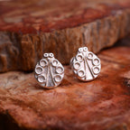 „Marienkäfer“-Mini-Ohrstecker aus 925er Silber – Glückssymbol | Art Diva