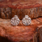 „Marienkäfer“-Mini-Ohrstecker aus 925er Silber – Glückssymbol | Art Diva