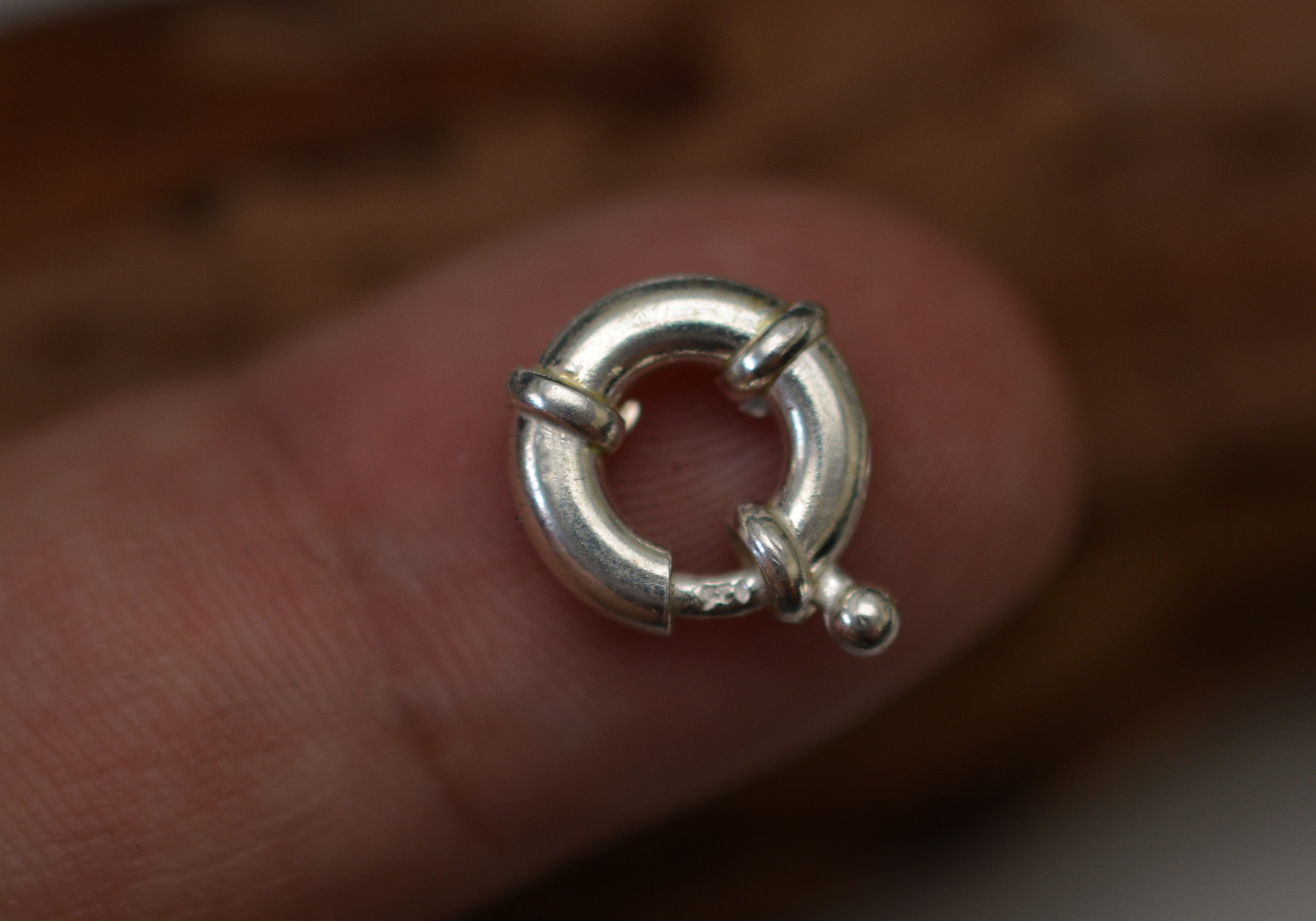 Spring-Ring-Verschluss aus 925er Silber – 12 mm | Silber & oxidiert | Art Diva