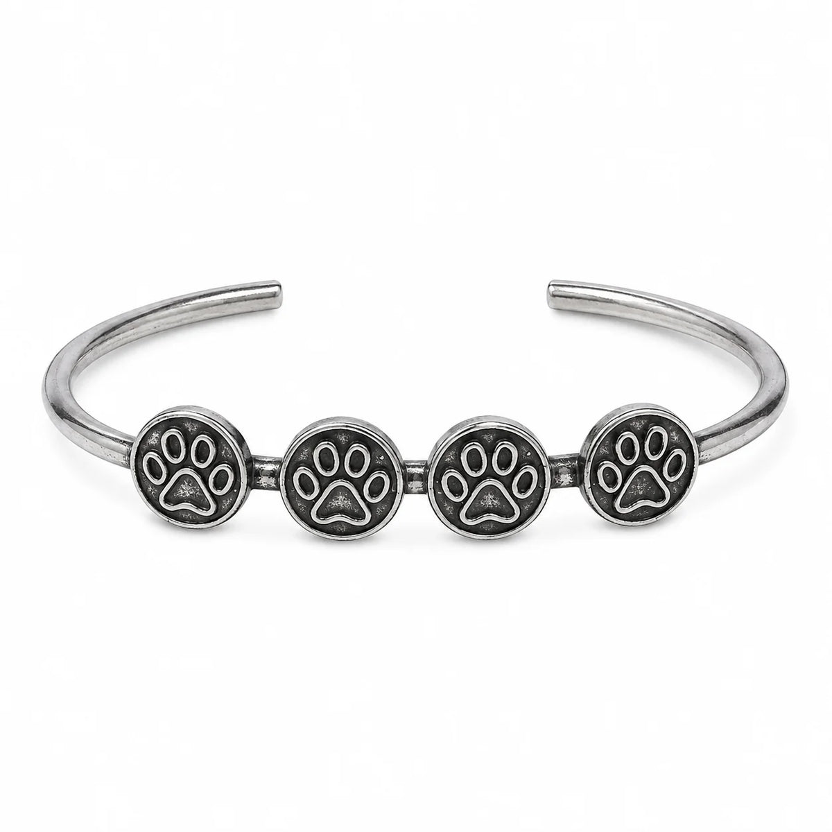 Pfoten-Armband aus 925er Silber – handgefertigter, verstellbarer Schmuck für Hunde- und Katzenliebhaber | Art Diva