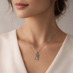 „Gesicht der Muse“ – Anhänger aus 925er Silber, handgefertigter Skulpturenschmuck für kreative Seelen im Boho- und rustikalen Stil | Art Diva
