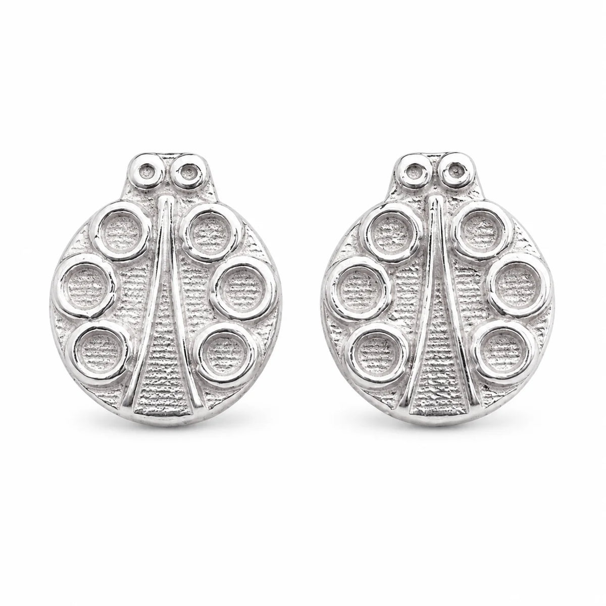 „Marienkäfer“-Mini-Ohrstecker aus 925er Silber – Glückssymbol | Art Diva