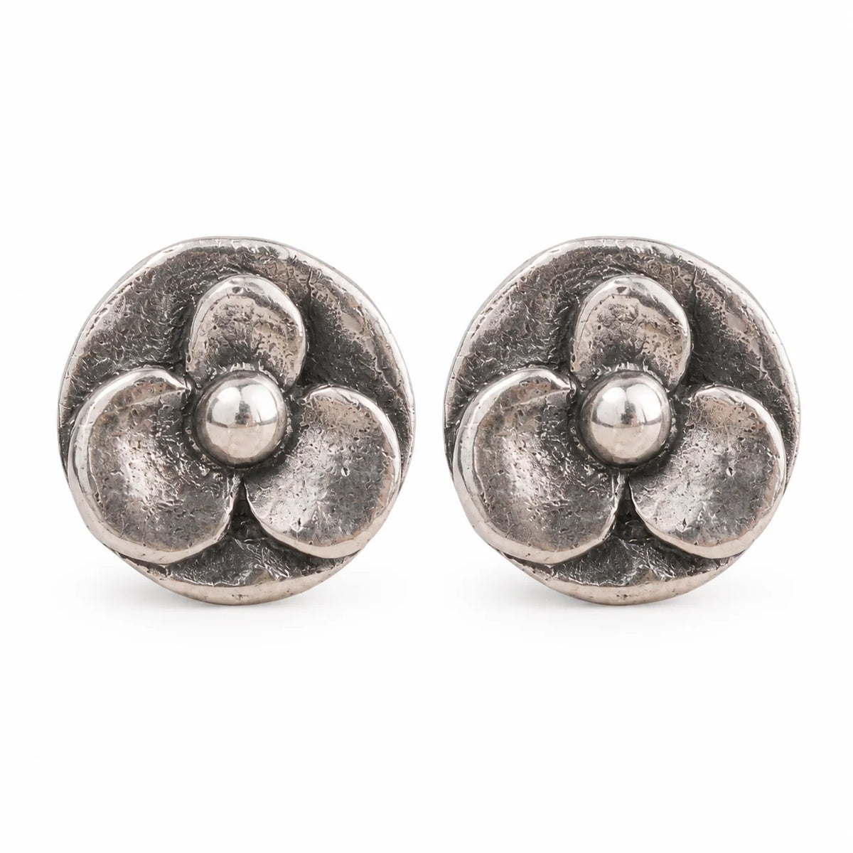 „Veilchen“-Ohrstecker aus 925er Silber – floraler Schmuck im Vintage-Stil | Art Diva